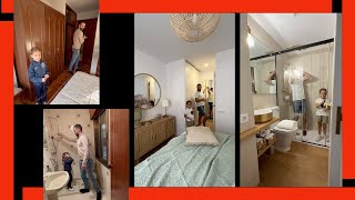 😱 TRANSFORMATION of an Old Bedroom and an Old and Outdated Bathroom 🤜 Complete Renovation