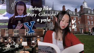 yale student lives like rory gilmore for a day. 🧸☕️🍂 | study vlog, good food, re