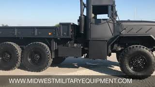 Murdered Out BMY M923A2 5 Ton Military 6X6 ROPS Truck