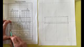 Notre Dame Cathedral Drawing Part 1