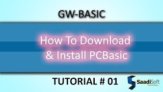 How To Download & Install PCBasic || GW Basic || Tutorial # 1
