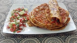 Lahmacun Recipe | How to make Lahmacun Delicious ? لحماجون ترکی خوشمزه و لذیذ Afghan food #youtube