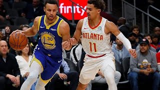 The First Time Steph Curry and Trae Young Played Against Each Other (12.03.2018) - 50 Pts Combined