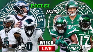 🏈 Eagles VS Jets | ULTIMATE Live Stream Reactions With Scoreboard | Week 6