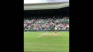 Simona Halep v Paula Badosa. 04 July 2022. Wimbledon vid2