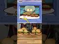 A Wheaty Krabby Patty Challenge That's Makin' Waves!😋 #shorts #spongebob #squidward #krabbypatty