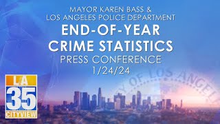 End of Year Crime Statistics Press Conference 1/24/24