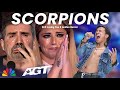 Golden Buzzer : The judges criying when he heard the song Scorpions with an extraordinary voice