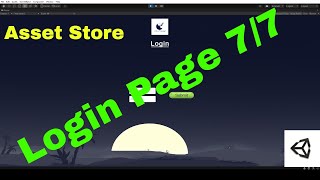 Unity Beginner Login Page Tutorial: Asset Store