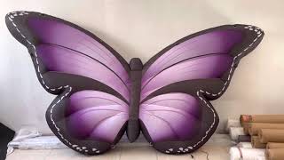 3m high inflatable butterfly wings