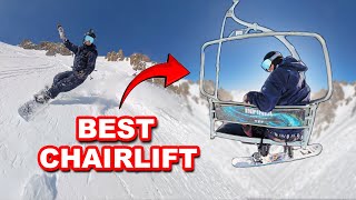 I Found the Best Chairlift in the World for Snowboarding