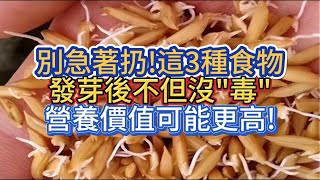 別急著扔!這3種食物發芽後不但沒\