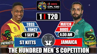 St Kitts & Nevis Patriots vs Jamaica Tallawahs match prediction | CPL 2022 match 1 STKNP VS JT