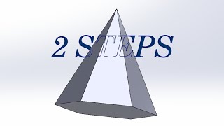 Hexagonal Pyramid Just in 2 steps! | Solidworks 2024 beginner's toturial