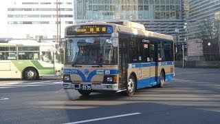 【3DFHD】横浜市営バス 平成25年度新車 3-3393(HINO RainbowⅡ) ふれあいバス 横浜駅西口