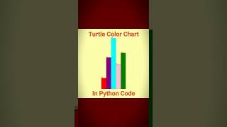 turtle Color Chart in Python Code l graphic design l #coding #python #shorts.