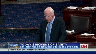 Sen. John McCain defends Clinton aide