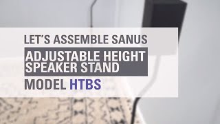 SANUS Speaker Stand Set-up in 15 minutes - Bookshelf Speaker Stands HTBS - 5 Star Reviews