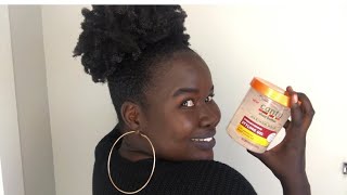 PRODUCT REVIEW: Create AFROPUFF w/ CANTU Shea Butter Styling Gel on 4C Hair (GEL w/JBCO)