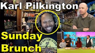 Karl Pilkington & Warwick Davis Joke With Each Other on Sunday Brunch Reaction