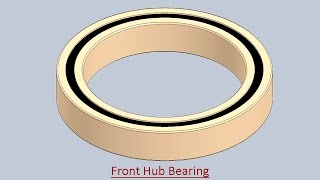 Front Hub Bearing (Video Tutorial) SolidWorks