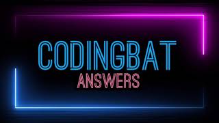 Array-3 (Codingbat Answers)