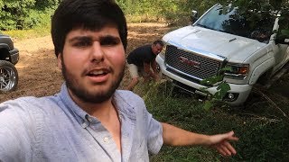I HIT A TREE with my DADS TRUCK.