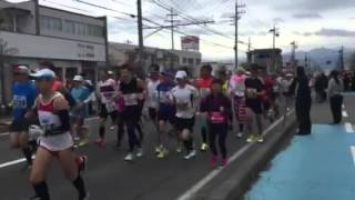 長野マラソン2016  スタート直後1km地点