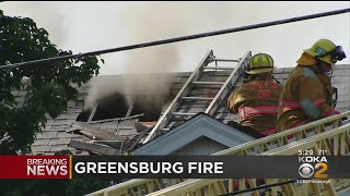 Crews Battle Smoky Fire In Greensburg