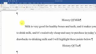 Using the Show Hide Button/Feature In Microsoft Word