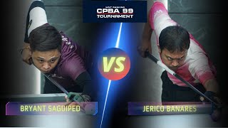 BRYANT SAGUIPED VS JERICO BANARES | 2025 CPBA 99 TOURNAMENT #billiards #9ballpool #highlights