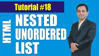 287# Nested Unordered List in HTML (Hindi) || HTML Tutorial 18