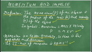 Momentum Grade 12 Examples, vectors S.I. UNITS.