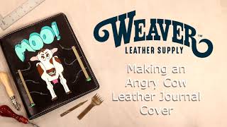 Making an Angry Cow Leather Journal Cover