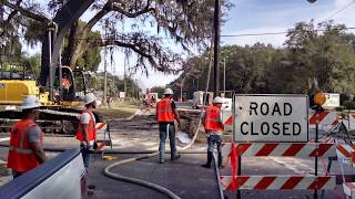 JEA W/WW Construction Fixes a Pipe Mess on North Pearl Street