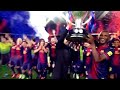 alex song and the la liga trophy barcelona 2013 champions