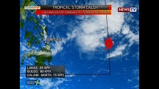 SONA: Nasa silangan ng Mindanao ang Tropical Storm Caloy na pumasok sa PAR