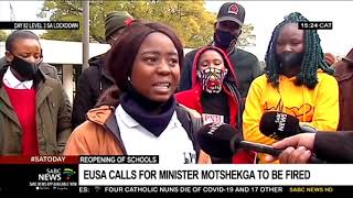 EUSA calls for Basic Education Minister Angie Motshekga's sacking