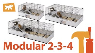 MODULAR 2-3-4: Expandable Habitats for Small Animals. Assembly Tutorial