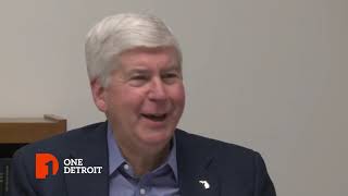 Governor Rick Snyder's exit interview with Nolan Finley - Extended Version | One Detroit Clip