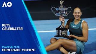 Madison Keys Celebrates Win! | Australian Open 2025