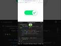 🔘 Simple Toggle Button using HTML, CSS & JS | #webdevelopment #coding #htmlcssjavascript #shorts