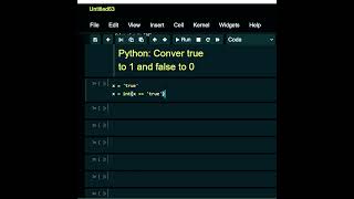 ##python convert true to 1 and false to 0