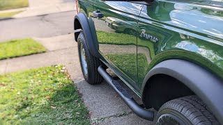 TAC Sidestep/Running Board Review and Installation - 2022 Base Bronco