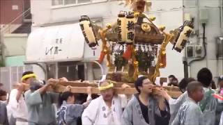 2018 西叶神社祭礼 柳町神輿 神輿・山車巡行往路