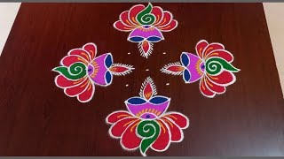 mukkoti ekadhashi special rangoli|Easy sankranti chukkala muggulu|Pongal kolams#Rang Kaa Rangoli