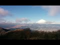 雲が切れて富士山が登場した金時山 2014年12月28日