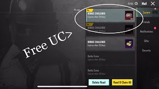PUBG mobile free UC bonus challenge