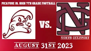 PICAYUNE 7TH GRADE FOOTBALL VS. N. GULFPORT (8-31-23)