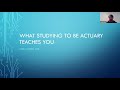 What Studying to be an Actuary Teaches You - Jack Allweil